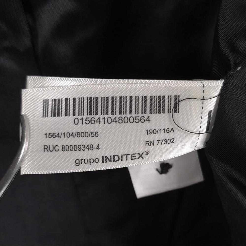 ZARA ORIGINS NWOT 100% WOOL 2 Button Blazer Sport Coat 1564/104/800 Size 46 - Picture 13 of 14